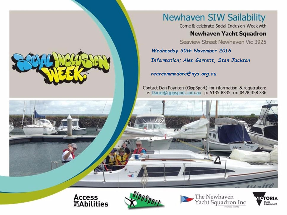 NYS Sailability - Social Inclusion Week 2016